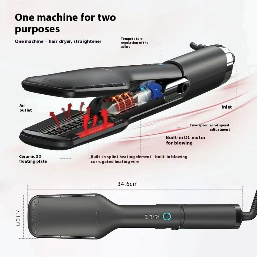 Sèche-cheveux et lisseur 2 en 1